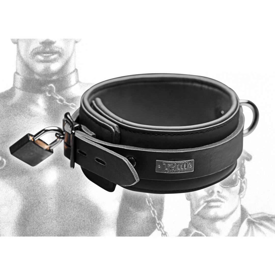 Halsband Neopren mit Schloss Schwarz