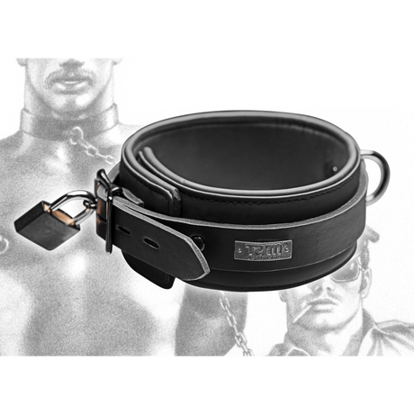 Halsband Neopren mit Schloss Schwarz