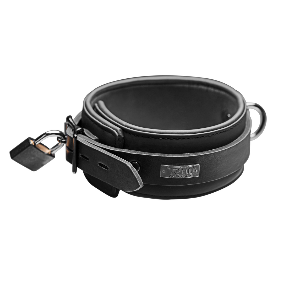 Halsband Neopren mit Schloss Schwarz