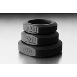 Penisring-Set Silikon 3-teilig Grau Ø 4,5 cm