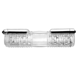 Vibrator Head-to-Head mit Sleeve Grau 26,7 x Ø 3,8 cm