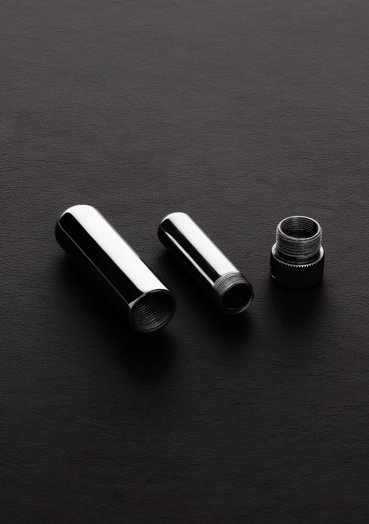 Inhalator Steel aus Edelstahl mit Aufbewahrungsbeutel 6,4 x 1,6 cm – Ansicht 3