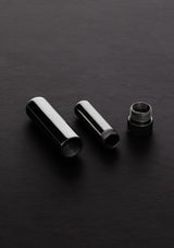 Inhalator Steel aus Edelstahl mit Lederband zum Umhängen 6,4 x 1,6 cm – Ansicht 2