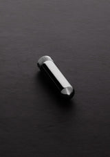 Inhalator Steel aus Edelstahl mit Lederband zum Umhängen 6,4 x 1,6 cm