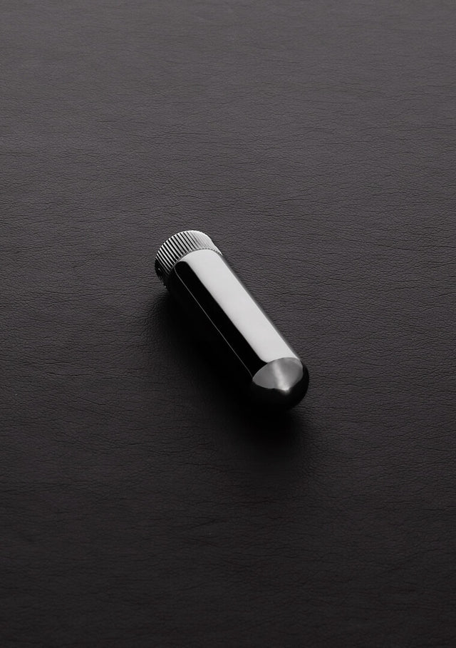Inhalator Steel aus Edelstahl mit Lederband zum Umhängen 6,4 x 1,6 cm