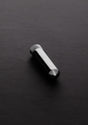 Inhalator Steel aus Edelstahl mit Lederband zum Umhängen 6,4 x 1,6 cm