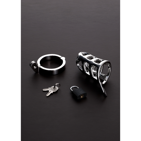 Peniskäfig Brutal Silber 8 cm