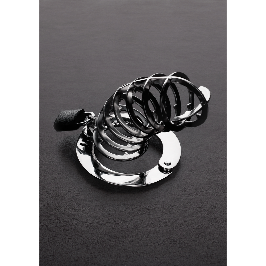 Peniskäfig mit Spikes Silber 9 x Ø 4,5 cm