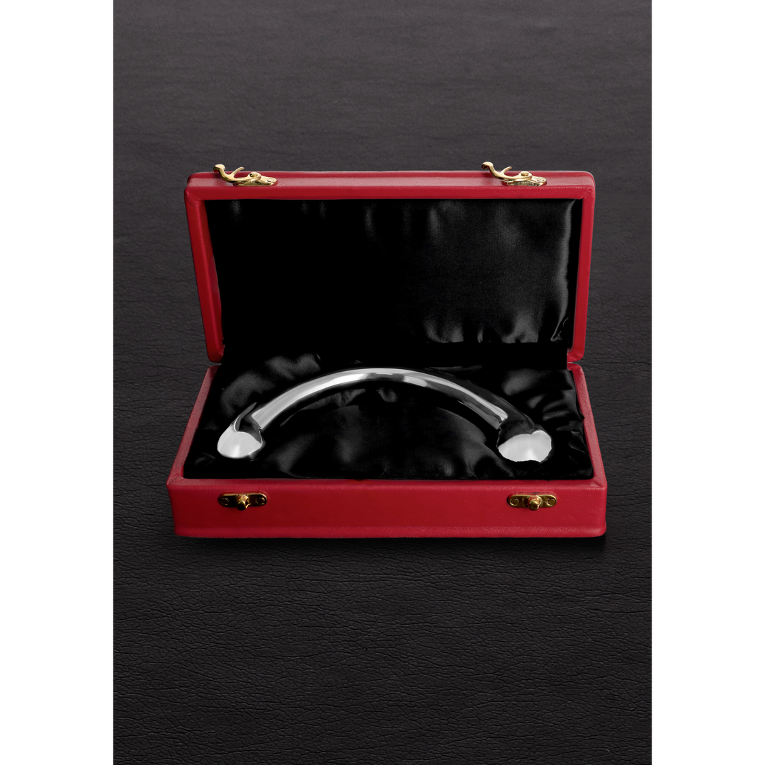 Massagestab doppelseitig Silber 20,5 cm