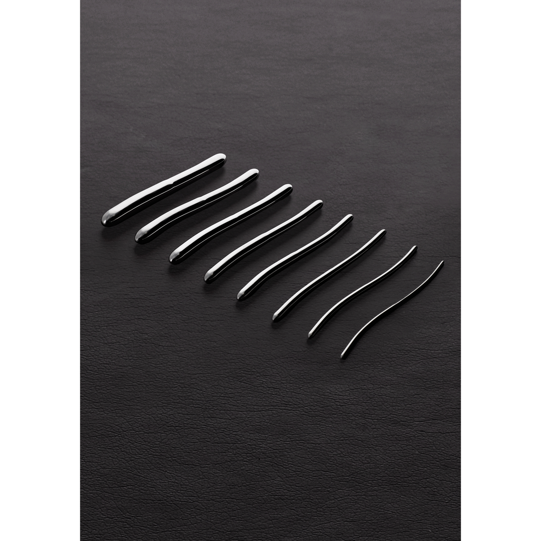 Harnröhrensonden-Set Hegar doppelendig 8-teilig Silber 23 cm