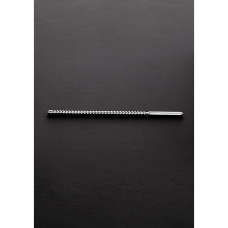 Harnröhrensonde Dipstick geriffelt Silber 17 x Ø 0,4 cm