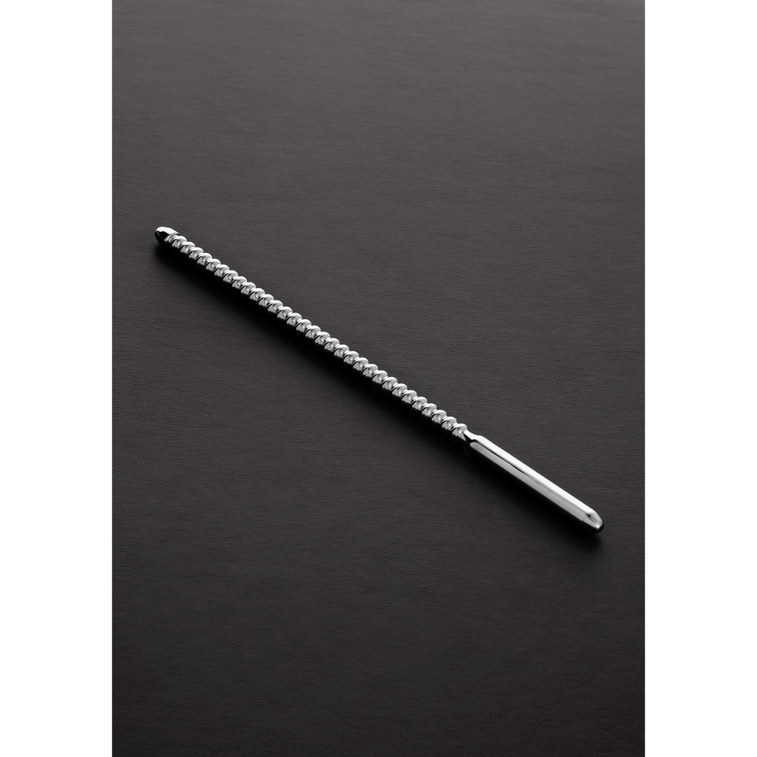 Harnröhrensonde Dipstick geriffelt Silber 17 x Ø 0,4 cm