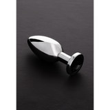 Analplug mit Schmuckstein Silber 10,4 cm