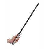Rohrstock mit Edelstahlgriff Schwarz 66,5 cm