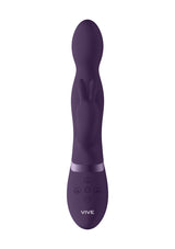 Rabbit-Vibrator Vive Niva mit drehbarer Spitze Lila 21,5 x 3,4 cm – Ansicht 4