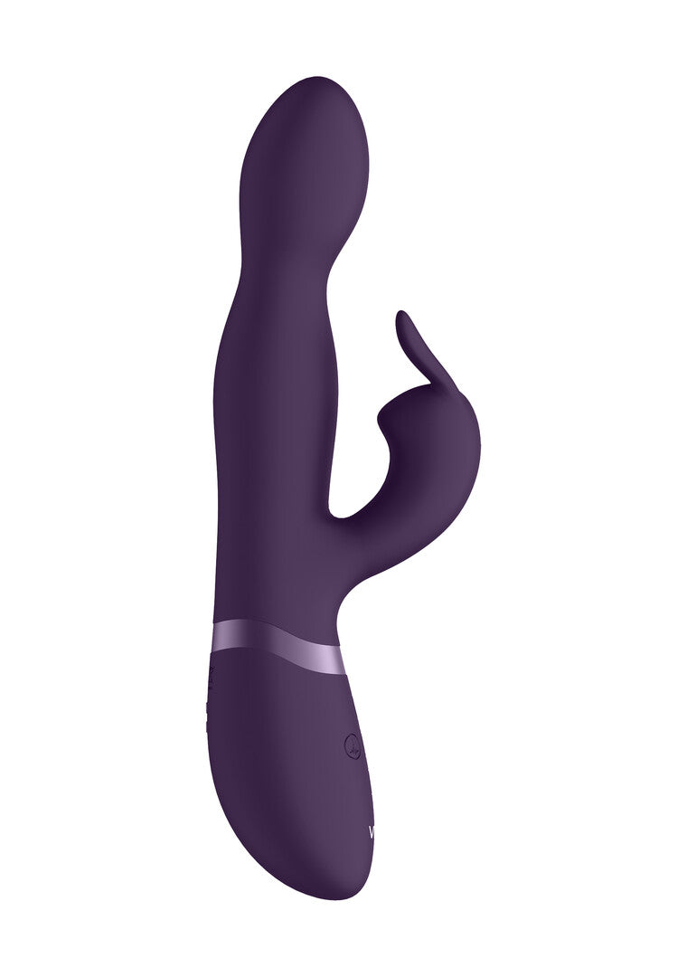 Rabbit-Vibrator Vive Niva mit drehbarer Spitze Lila 21,5 x 3,4 cm – Ansicht 5