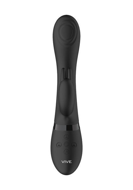 Rabbit-Vibrator Vive Cato Pulse Rabbit Schwarz 21,5 x 3,6 cm – Ansicht 4