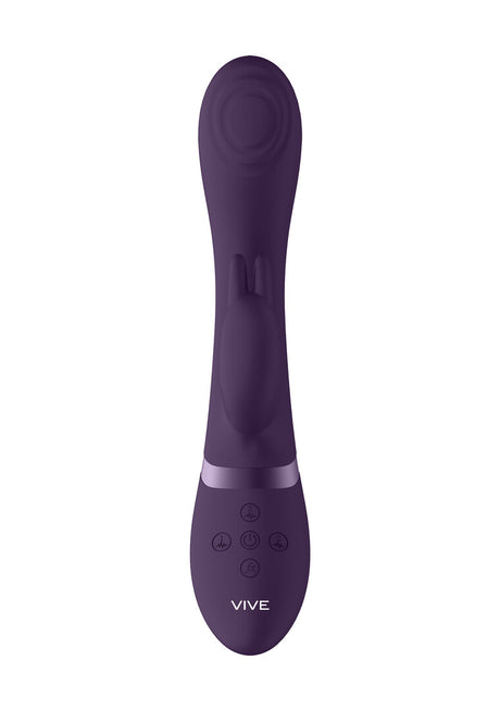 Rabbit-Vibrator Vive Cato Pulse Rabbit Lila 21,5 x 3,6 cm – Ansicht 4