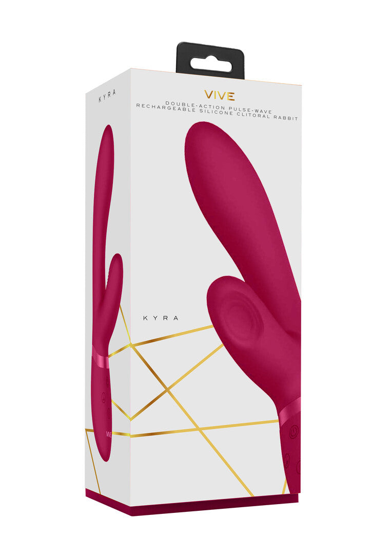 Rabbit-Vibrator Vive Kyra Pulse Rabbit Pink 21,3 x 3,5 cm – Ansicht 2