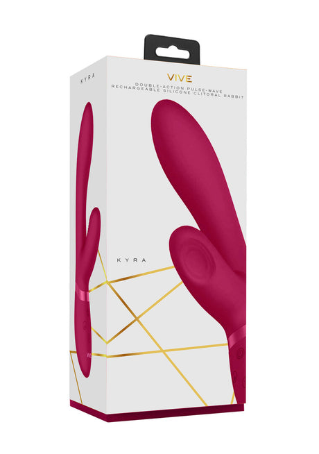 Rabbit-Vibrator Vive Kyra Pulse Rabbit Pink 21,3 x 3,5 cm – Ansicht 2