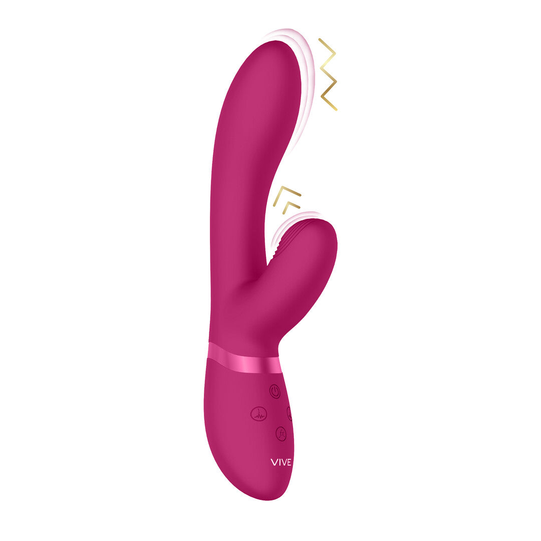 Rabbit-Vibrator Vive Kyra Pulse Rabbit Pink 21,3 x 3,5 cm