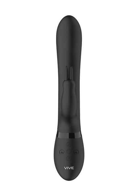 Rabbit-Vibrator Vive Amoris Rotierende Perlen Schwarz 23 x 3,5 cm – Ansicht 4