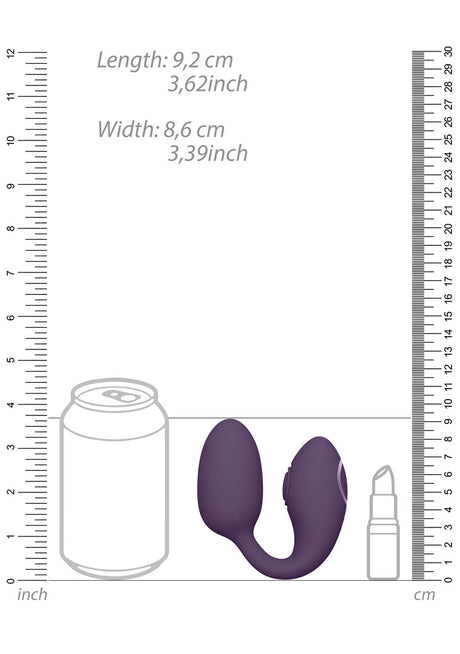 Vibro-Ei Vive Aika Pulswelle mit Fernbedienung Lila 9,2 x 3,8 cm – Ansicht 6