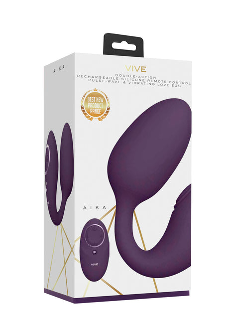 Vibro-Ei Vive Aika Pulswelle mit Fernbedienung Lila 9,2 x 3,8 cm – Ansicht 2