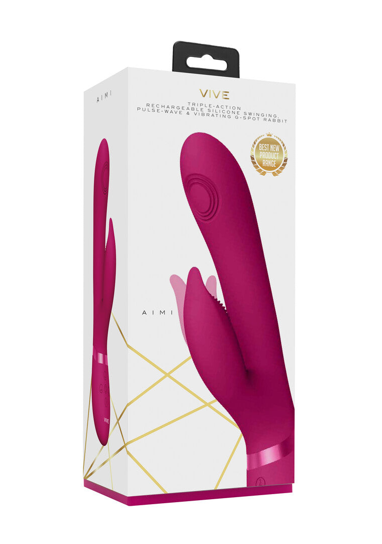 Rabbit-Vibrator Vive Aimi Pulswelle G-Punkt Pink 22,3 x 3,3 cm – Ansicht 2