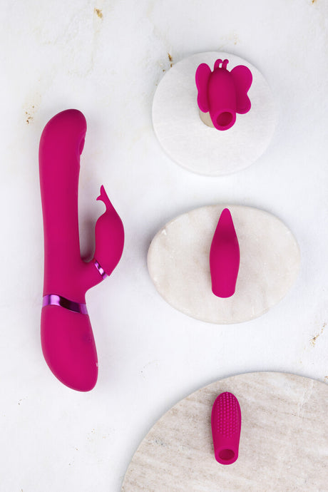 Rabbit-Vibrator Vive Etsu Pulswelle G-Punkt Pink 22,3 x 3,3 cm – Ansicht 5