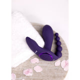 Rabbit-Vibrator Vive Kata Doppelpenetration Pulswelle Lila 12 x 3,3 cm – Ansicht 5
