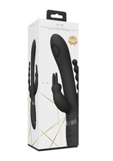 Rabbit-Vibrator Vive Rini Doppelpenetration Pulswelle Schwarz 22,3 x 4,3 cm – Ansicht 2