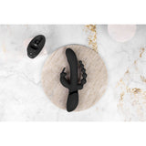 Rabbit-Vibrator Vive Rini Doppelpenetration Pulswelle Schwarz 22,3 x 4,3 cm – Ansicht 5