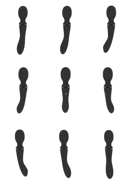 Massagestab Vive Nami Pulswelle Doppelseitig Schwarz 21,8 x 3,3 cm – Ansicht 5