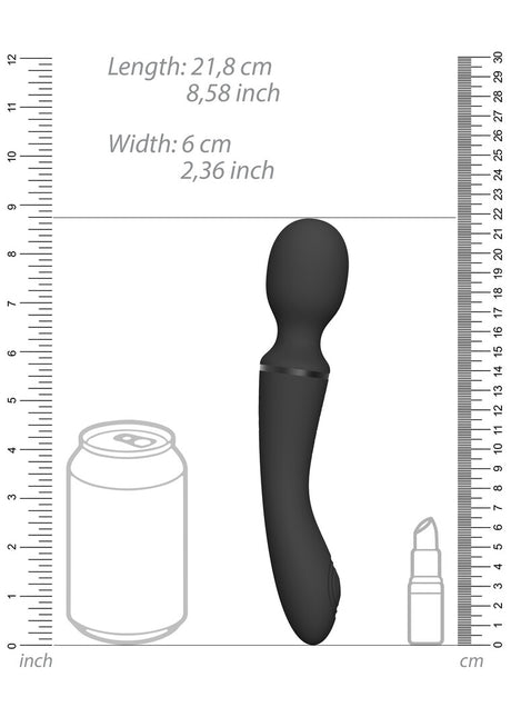 Massagestab Vive Nami Pulswelle Doppelseitig Schwarz 21,8 x 3,3 cm – Ansicht 6