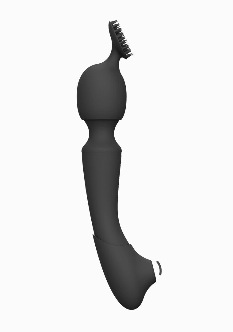 Massagestab Vive Nami Pulswelle Doppelseitig Schwarz 21,8 x 3,3 cm – Ansicht 3