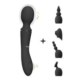 Massagestab Vive Nami Pulswelle Doppelseitig Schwarz 21,8 x 3,3 cm