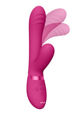 Rabbit-Vibrator Vive Tani mit Fingerbewegung Pink 21,5 x 3,3 cm – Ansicht 6