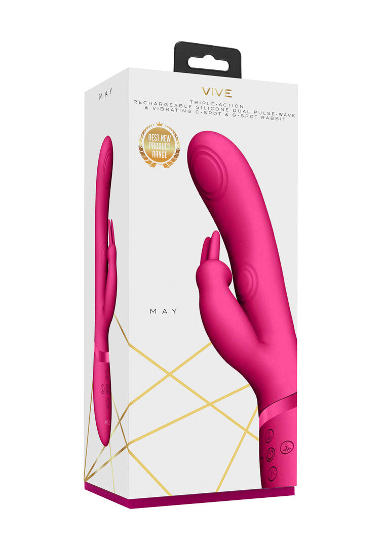 Rabbit-Vibrator Vive Mai Doppelte Pulswelle Pink 22 x 3,2 cm – Ansicht 2