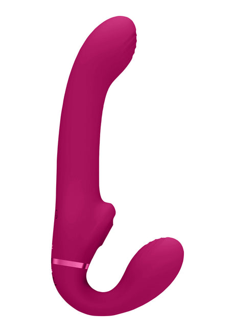 Strap-on Vive Ai Strapless mit Luftwellen Pink 23,5 x 3,6 cm – Ansicht 3