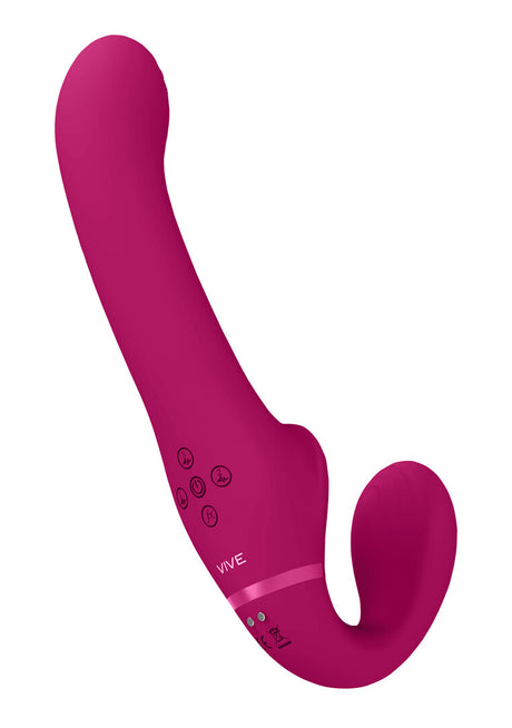Strap-on Vive Ai Strapless mit Luftwellen Pink 23,5 x 3,6 cm – Ansicht 4