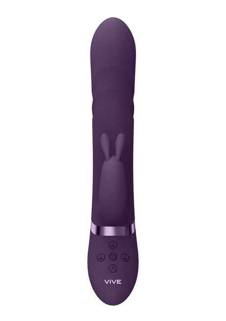 Rabbit-Vibrator Vive Nari mit rotierenden Perlen Lila 24,1 x 3,8 cm – Ansicht 3