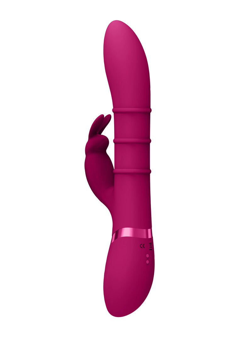 Rabbit-Vibrator Vive Sora mit laufenden Ringen Pink 24,2 x 3,4 cm – Ansicht 3