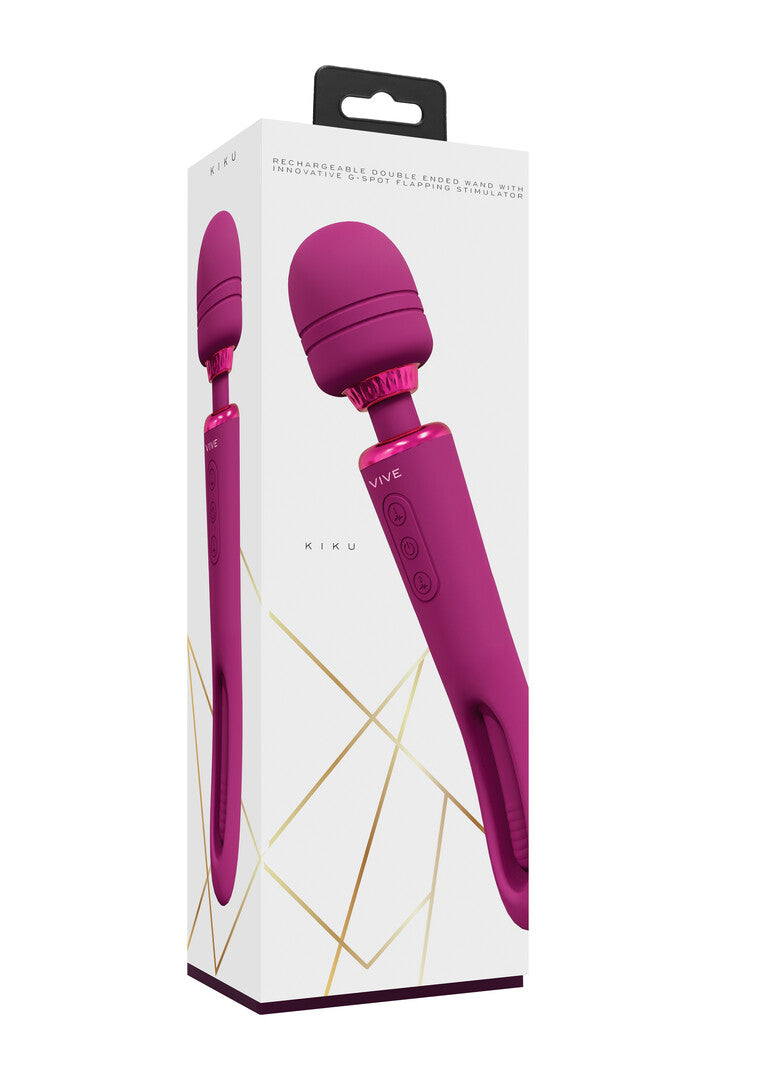 Massagestab Vive Kiku Doppelseitig G-Punkt und Wand Pink 25,2 x 5 cm – Ansicht 2