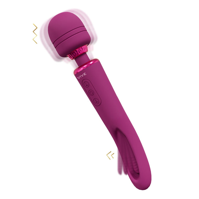Massagestab Vive Kiku Doppelseitig G-Punkt und Wand Pink 25,2 x 5 cm