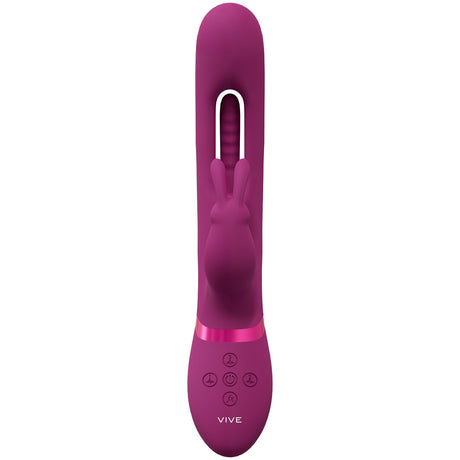 Rabbit-Vibrator Vive Mika mit klopfender Zunge Pink 23,2 x 3 cm – Ansicht 4