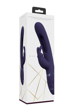 Rabbit-Vibrator Vive Mika mit klopfender Zunge Lila 23,2 x 3 cm – Ansicht 2