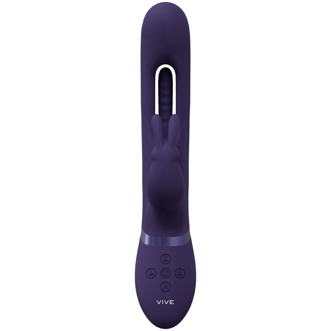 Rabbit-Vibrator Vive Mika mit klopfender Zunge Lila 23,2 x 3 cm – Ansicht 6