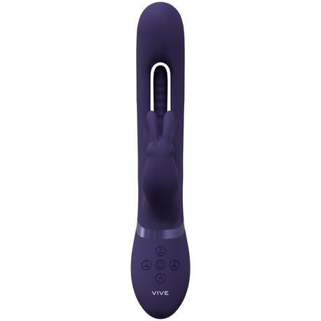 Rabbit-Vibrator Vive Mika mit klopfender Zunge Lila 23,2 x 3 cm – Ansicht 6