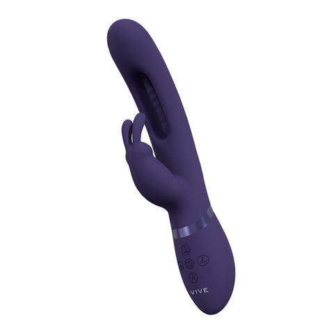 Rabbit-Vibrator Vive Mika mit klopfender Zunge Lila 23,2 x 3 cm – Ansicht 4